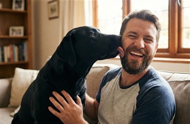 Hvorfor slikker min hund mig? Her er 5 mulige &aring;rsager