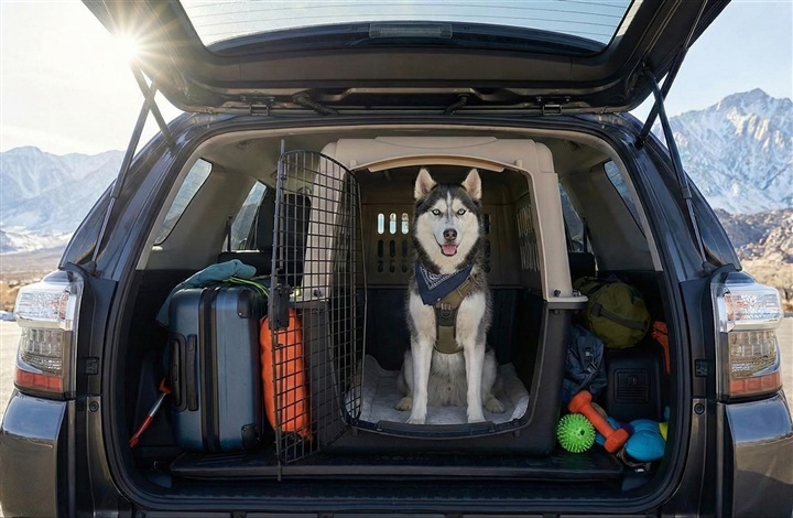 K&oslash;r sikker p&aring; vinterferie med hunden